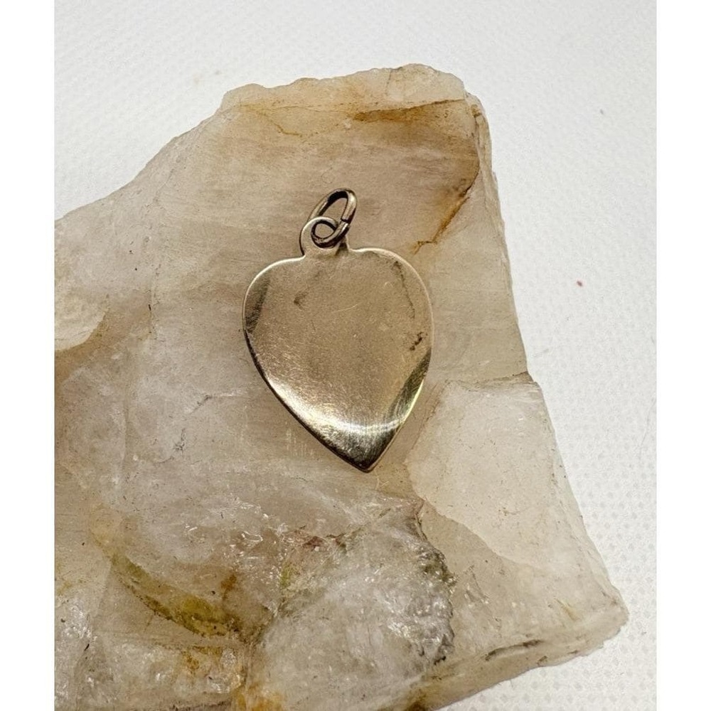 Vintage 1/20 12K Gold Filled Heart‎ Charm Petite Love Pendant 1.04g Retro Dainty